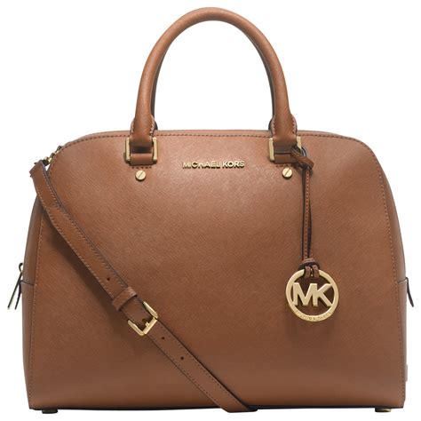 michael kors large satchel brown|brown satchel purse.